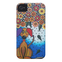 Lori Everett_ Day Of The Dead_Dog, Doggie Art Case-Mate iPhone 4 Case