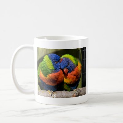 Lorikeets in Love Coffee Mugs