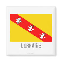 Lorraine flag with name fridge magnets