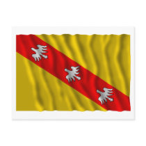 Lorraine waving flag postcard