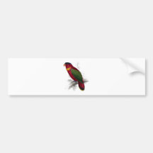 Lory Negro-Capsulado de Edward Lear Etiqueta De Parachoque