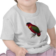 Lory Negro-Capsulado de Edward Lear Camisetas