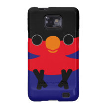 Lory Negro-capsulado Galaxy S2 Funda