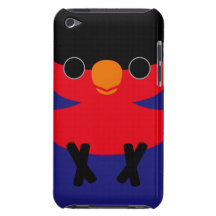 Lory Negro-capsulado iPod Case-Mate Protectores
