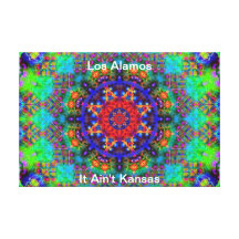 Los Alamos - Stained Glass Garden Beyond the Sun Gallery Wrap Canvas