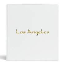 Los Angeles 3 Ring Binder