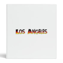 Los Angeles 3 Ring Binder
