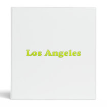 Los Angeles 3 Ring Binder