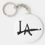 Los Angeles AK47 Basic Round Button Keychain