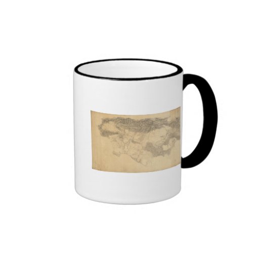 Los Angeles and San Bernardino Topography Coffee Mug
