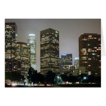 Los Angeles At Night Greeting Card