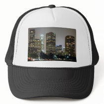 Los Angeles At Night Trucker Hats
