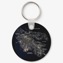 Los Angeles at Night keychains by moxieann Los Angeles at Night keychains
