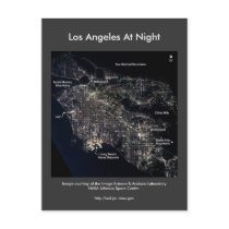 Los Angeles At Night Post Cards