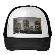 Los Angeles At Night Trucker Hats