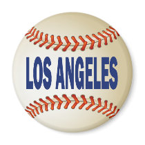 LOS ANGELES BASEBALL FRIDGE MAGNETS