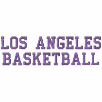 LOS ANGELES BASKETBALL embroidered shirts