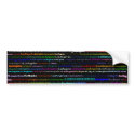 Los Angeles Black Background Bumper Sticker bumper stickers