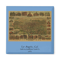 Los Angeles CA 1891 Fridge Magnets