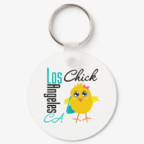 Los Angeles CA Chick-2 keychains by chicktshirts Los Angeles CA Chick-2 keychains