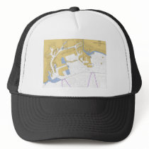 Los Angeles, CA Nautical Harbor Chart hats