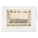Los Angeles, CA. Panoramic Map 1857 (0903A) cards