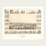 Los Angeles, CA. Panoramic Map 1857 (0903A) posters