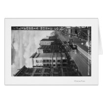 Los Angeles, CA View of Broadway Looking North Greeting Card