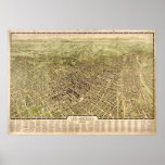 Los Angeles California 1909 Antique Panoramic Map Posters