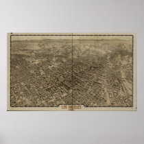 Los Angeles California 1909 Panoramic Map posters