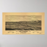 Los Angeles California Antique Panoramic Map posters