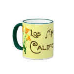 Los Angeles California Deco Poppy Mug