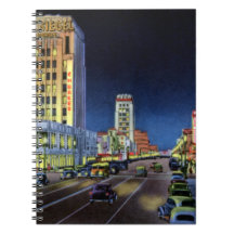 Los Angeles California Miracle Mile Wilshire Boule Notebook