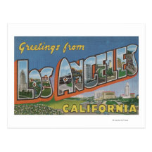Los Angeles, CaliforniaLarge Letter Scenes Postcards
