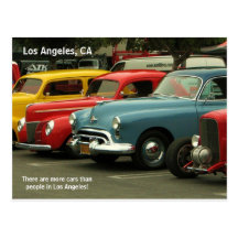 Los Angeles Car Postcard!