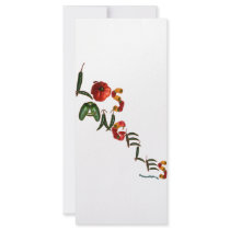 Los Angeles Chili Peppers rack cards