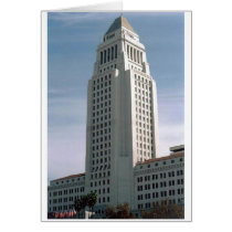 Los Angeles City Hall Card by quetzal323 Los Angeles City Hall Card