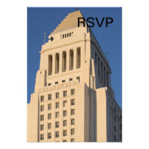 Los Angeles City Hall Personalized Invitations
