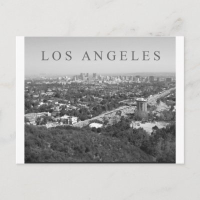 Los Angeles in Black and White Postcards