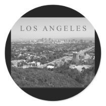 Los Angeles in Black and White stickers by Touristfort Los Angeles in Black and White stickers