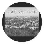 Los Angeles in Black and White Stickers