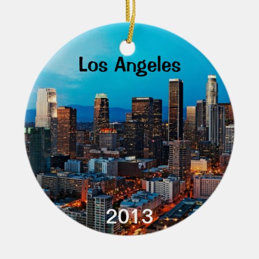 los angeles keepsake double sided ceramic round christmas los angeles keepsake double sided ceramic round christmas