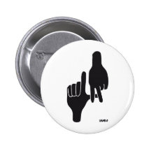 LOS ANGELES LA HAND SIGN BUTTONS