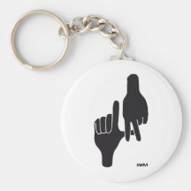 LOS ANGELES LA HAND SIGN KEY CHAIN