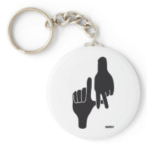 LOS ANGELES LA HAND SIGN KEY CHAIN