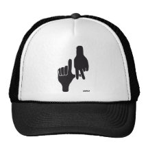 LOS ANGELES LA HAND SIGN TRUCKER HATS
