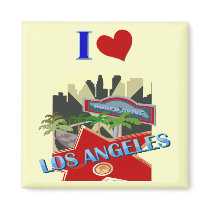 Los Angeles magnets by cooltees Los Angeles magnets