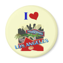 Los Angeles magnets by cooltees Los Angeles magnets