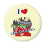 Los Angeles Refrigerator Magnet