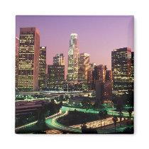 Los Angeles Night Lights Refrigerator Magnets